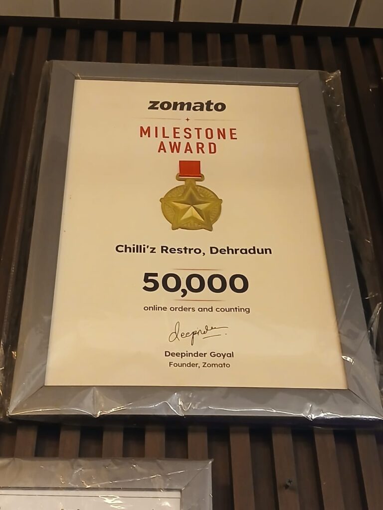 Zomato Award